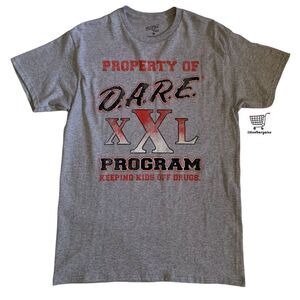 D.A.R.E Men's Sz M Property Of Dare Program Keeping Kids Off Drugs Adult T-Shirt